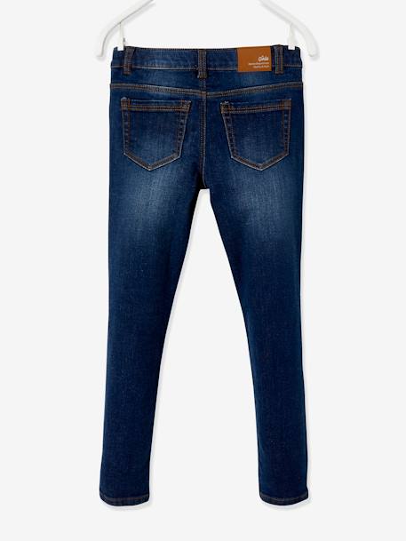 Bestickte Mädchen Slim-Fit-Jeans ,,waterless', Hüftweite COMFORT - dark blue - 4