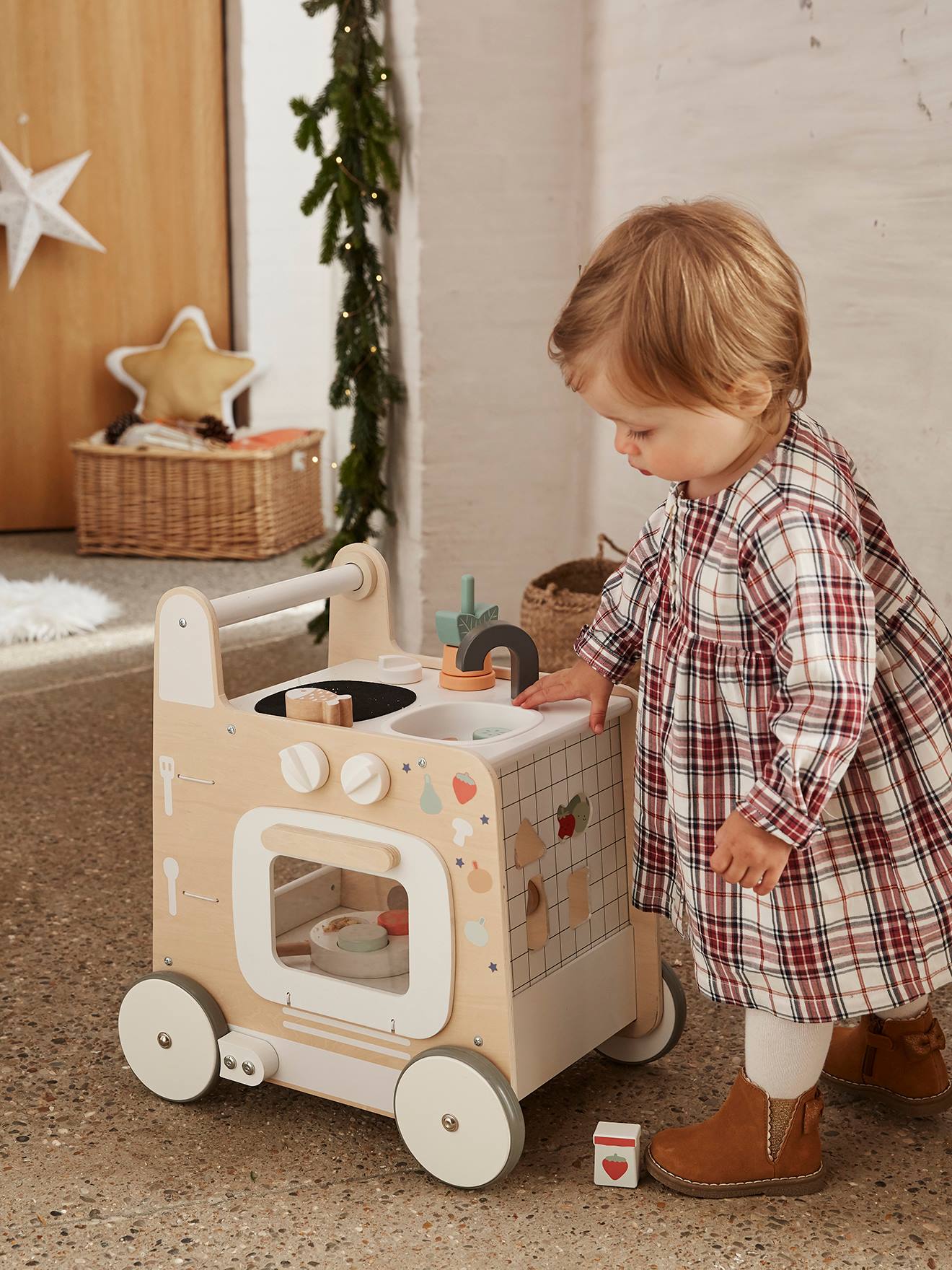 3-in-1-Lauflernwagen mit Spielküche FSC®