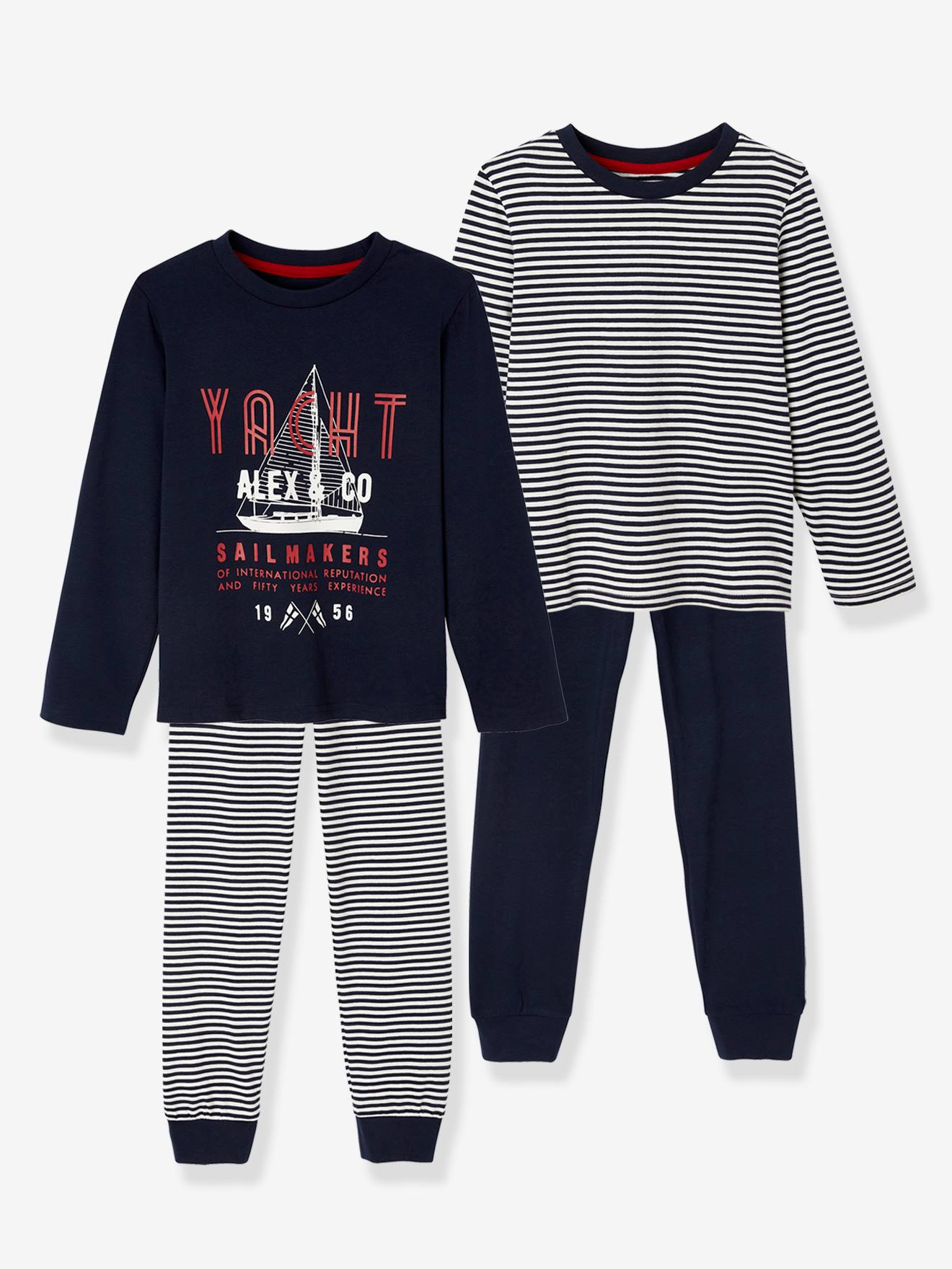 2er-Pack Pyjamas mit Print Grün Kinder H&M Jungen Kleidung Nachtwäsche Schlafanzüge 