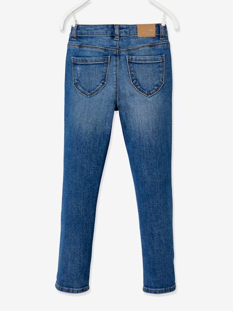 Mädchen Jeans, gerades Bein Oeko-Tex® - bleached+blue stone+double stone+grau - 17