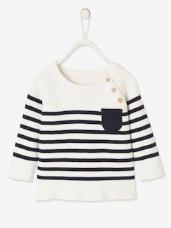 Babymode-Pullover, Strickjacken & Sweatshirts-Pullover-Baby Pullover, Streifen Oeko-Tex®