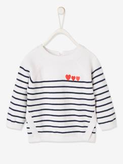 Babymode-Pullover, Strickjacken & Sweatshirts-Pullover-Mädchen Baby Pullover, Streifen