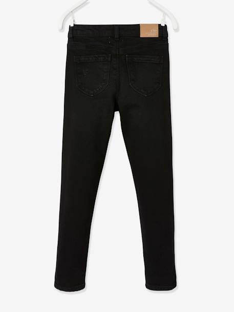 Mädchen Jeans, gerades Bein Oeko-Tex® - bleached+double stone+grau+schwarz - 34