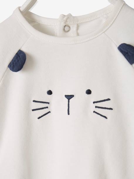 Festliches Baby-Set aus T-Shirt & Shorts, Tiger - weiß+nachtblau - 6