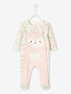 Kinderschlafanzüge & Nachthemden-Mädchen Baby Strampler mit Tiermotiv, Öffnung vorn Oeko Tex