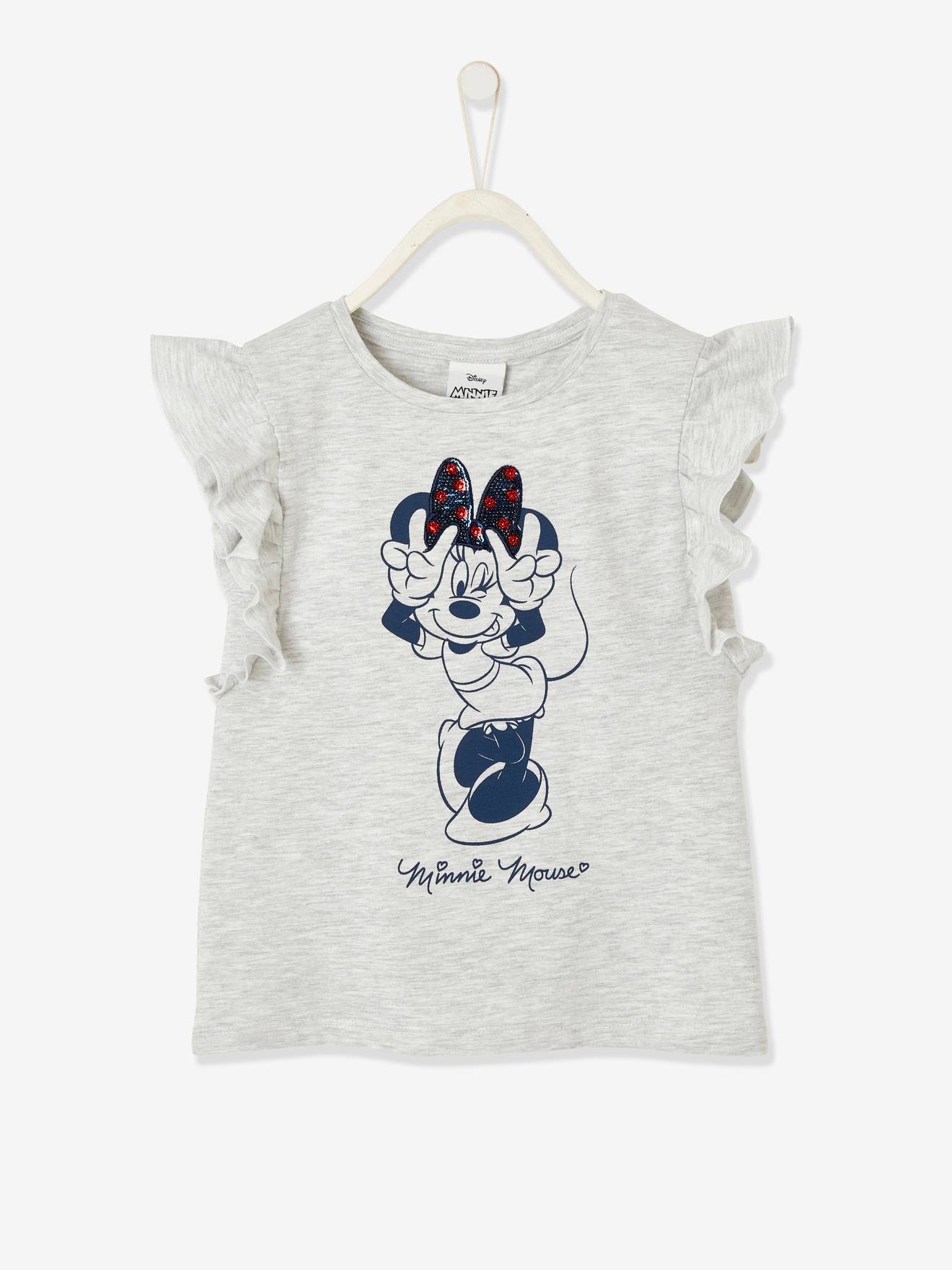 Disney Minnie Mouse T-Shirt Shirt Top festlich Baumwolle weiß Gr.80 86 92 NEU 