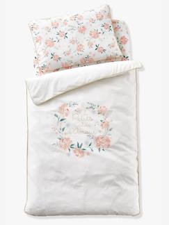 Dekoration & Bettwäsche-Babybettwäsche-Baby Bettbezug ohne Kissenbezug „Rosentraum“ Oeko-Tex