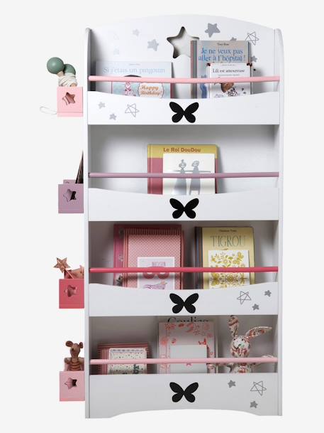 Kinderzimmer Bücherregal „Schmetterlinge“ - weiß - 3