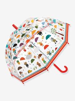 Spielzeug-Transparenter Kinder Regenschirm „Im Regen“ DJECO