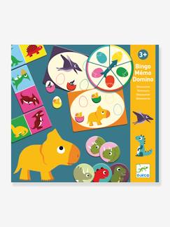 Spielzeug-Gesellschaftsspiele-3er-Set Spiele „Dinosaurier“ DJECO: Bingo, Memory & Domino