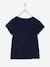 Mädchen Sport-T-Shirt mit Glanzstreifen BASIC Oeko-Tex - blau+nachtblau+wollweiß+zartrosa - 5