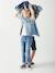 Mädchen Slim-Fit-Jeans, Hüftweite COMFORT - double stone+schwarz - 1