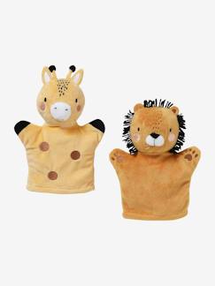 Spielzeug-Baby-Kuscheltiere & Stofftiere-2er-Pack Handpuppen „Pandafreunde“