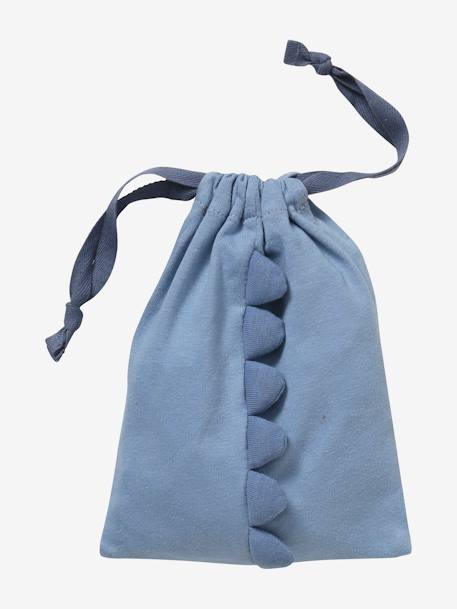 Baby Geschenk-Set: Schmusetuch und Greifling „Kleiner Dino“ - blau - 2