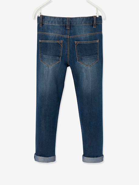 Die ,,Unverwüstliche', robuste Jungen Jeans, Biker-Style Oeko-Tex® - dark blue+grau - 6