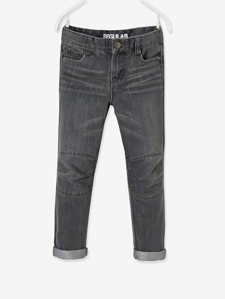 Die ,,Unverwüstliche', robuste Jungen Jeans, Biker-Style Oeko-Tex® - dark blue+grau - 13
