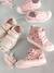 Hohe Mädchen Baby Sneakers - rosa geblümt - 8