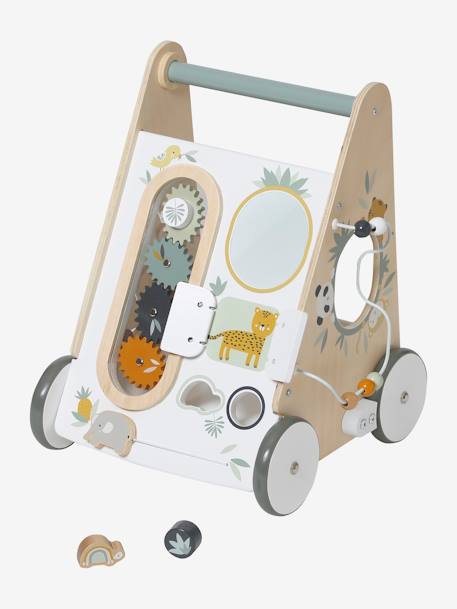 Baby Lauflernwagen „Pandafreunde“ mit Bremse, Holz FSC - mehrfarbig - 1