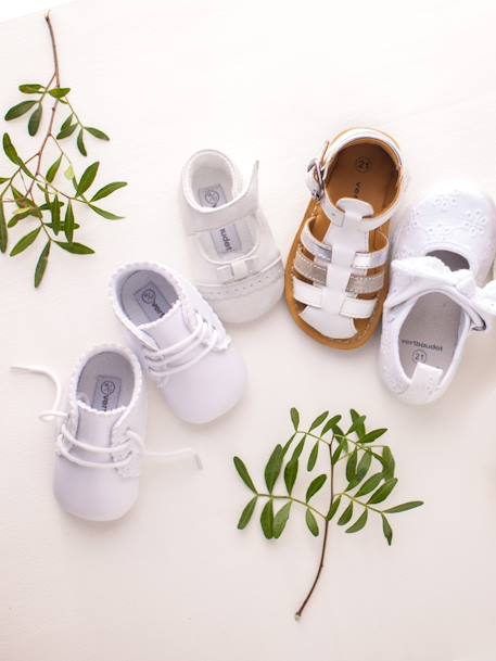 Baby Schuhe für Neugeborene, Unisex - weiß - 7