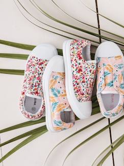 Kinderschuhe-Mädchen Stoff-Sneakers mit Gummizug