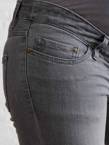 Umstands Slim-Fit-Jeans, Schrittl. 78 cm - dark blue+grau+schwarz - 14