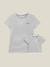 Geschenk-Set: T-Shirts für Baby & Mama - weiß/blau gestreift - 2