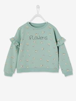 Maedchenkleidung-Pullover, Strickjacken & Sweatshirts-Mädchen Sweatshirt mit Volants