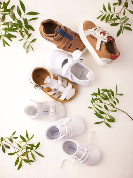 Jungen Baby Sneakers - karamell/weiß - 8