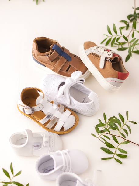 Jungen Baby Sneakers - karamell/weiß - 7