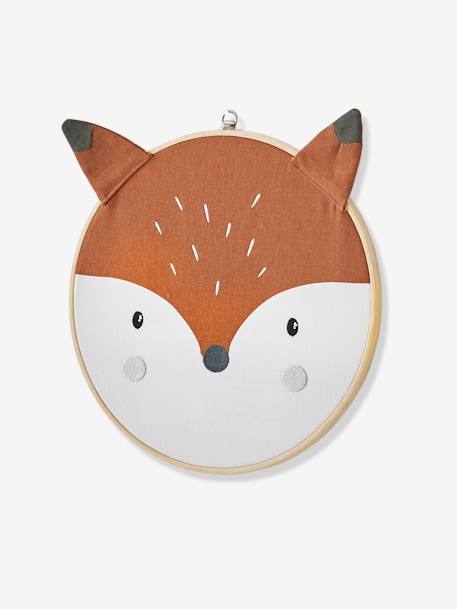 Kinderzimmer Wanddeko „Fuchs“ mit Rahmen - orange/weiß - 2