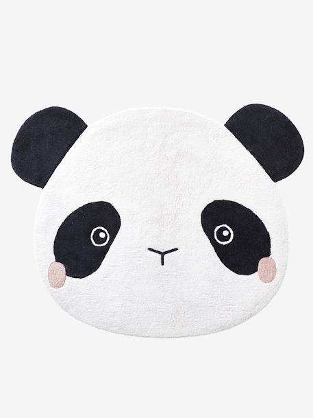 Kinderzimmer Teppich „Panda“ - weiß/schwarz - 1