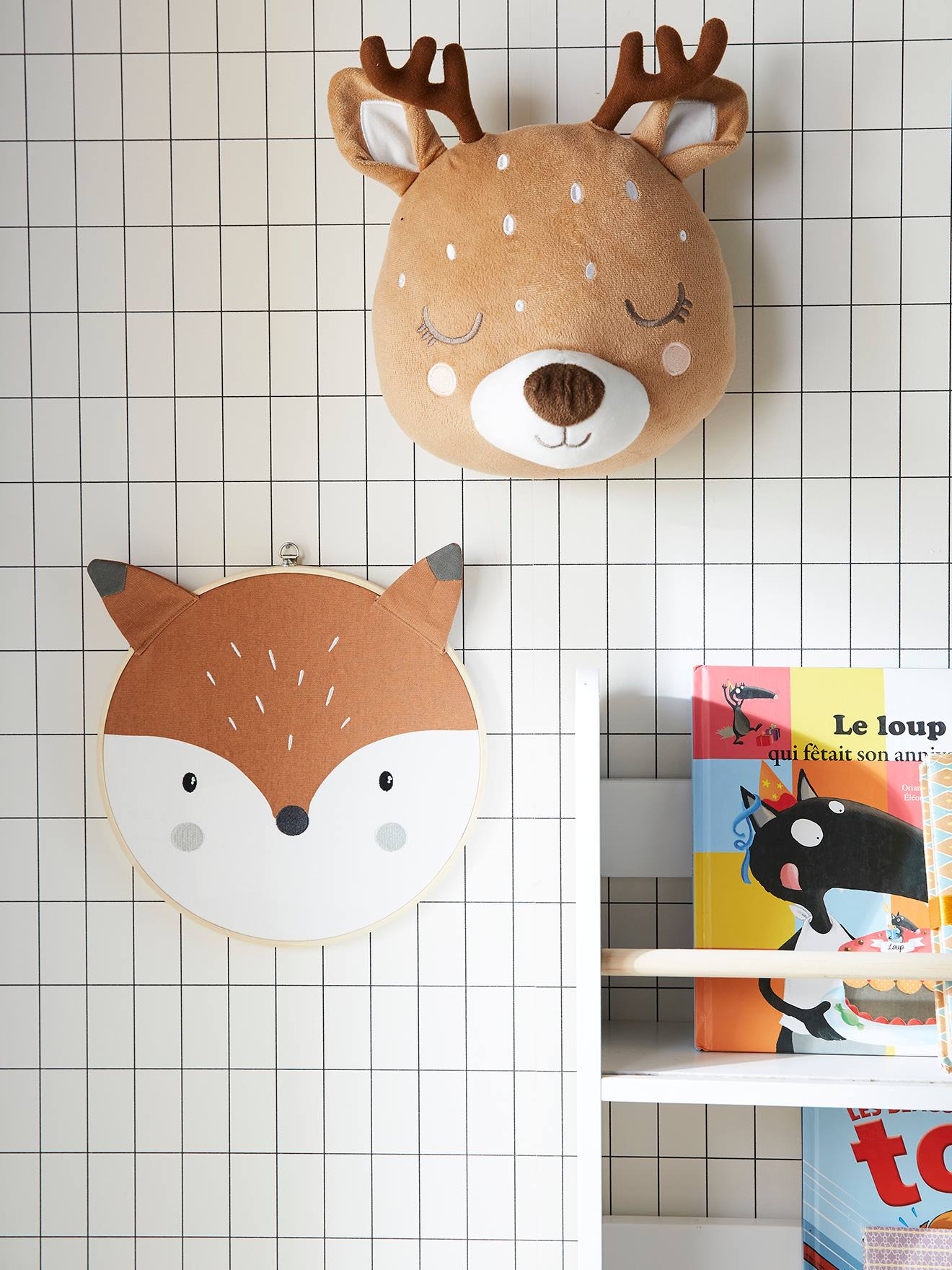 Kinderzimmer Wanddeko FUCHS mit Rahmen