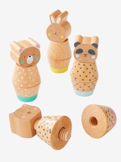 Spielzeug-Baby-Tasten & Greifen-Tierfiguren zum Schrauben, Lernspiel FSC