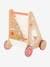 Activity-Lauflernwagen mit Bremsen, Holz FSC® - mehrfarbig/rosa+weiß/mehrfarbig - 4