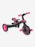 4-in-1-Dreirad GLOBBER - schwarz/pink+türkis+türkis+violett - 3