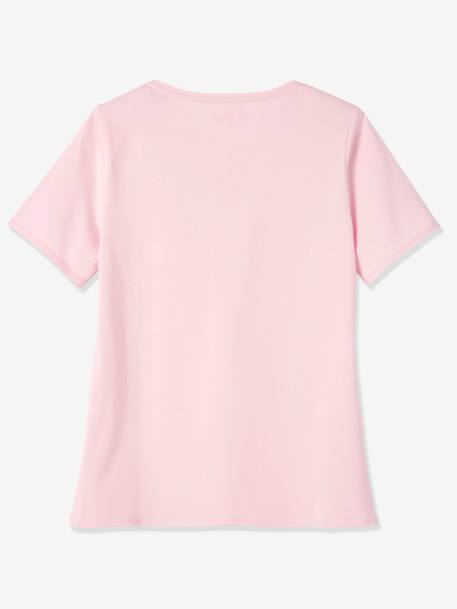vertbaudet x Studio Jonesie: Damen T-Shirt „Family Team“, Bio-Baumwolle - rosa - 3