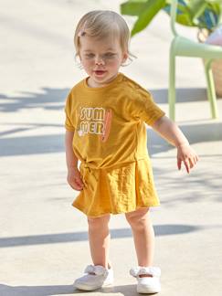 Baby Mädchen Kleid im 2-in-1-Look, Knotendetail Oeko-Tex -  - [numero-image]
