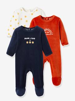 Kinderschlafanzüge & Nachthemden-3er-Pack Baby Strampler BASIC Oeko-Tex