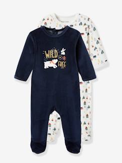 Baby Schlafanzug aus 100% Bio-Baumwolle Babykleidung für Jungen und Mädchen Strampler mit Anti-Rutsch Sohle Baby Erstausstattung 