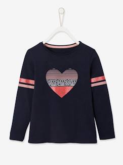 Maedchenkleidung-Shirts & Rollkragenpullover-Bio-Kollektion: Mädchen Shirt, College-Style Oeko-Tex