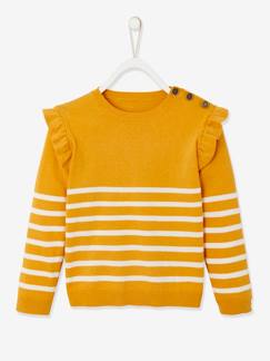 Maedchenkleidung-Pullover, Strickjacken & Sweatshirts-Pullover-Mädchen Pullover mit Volants Oeko-Tex