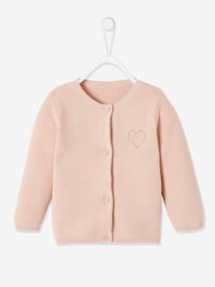Babymode-Pullover, Strickjacken & Sweatshirts-Baby Strickjacke, Herz BASIC