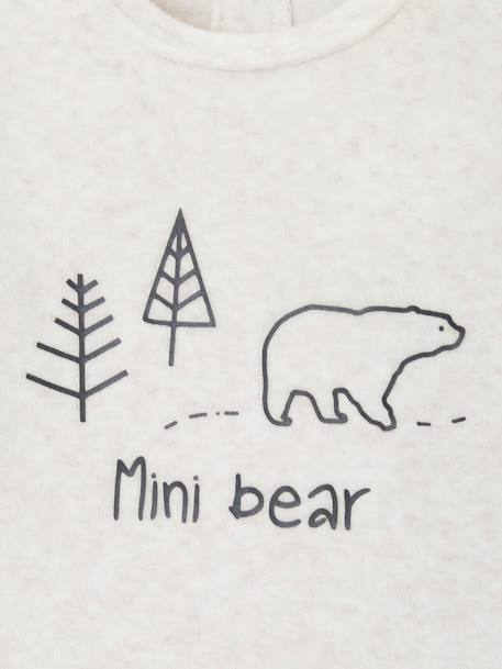Baby Strampler ,,Mini bear' aus Samt - pack ziegel - 5