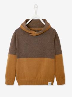 Jungenkleidung-Pullover, Strickjacken, Sweatshirts-Jungen Pullover mit Kragen