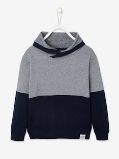 Jungenkleidung-Pullover, Strickjacken, Sweatshirts-Jungen Pullover mit Kragen Oeko Tex