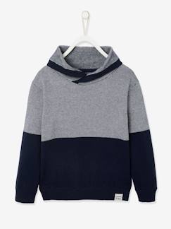 Jungenkleidung-Pullover, Strickjacken, Sweatshirts-Jungen Pullover mit Kragen