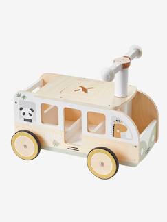 Spielzeug-Baby-Schaukeltiere, Lauflernwagen, Lauflernhilfe & Rutschfahrzeuge-Rutschfahrzeug ,,Pandafreunde" mit Spielzeugkiste FSC®