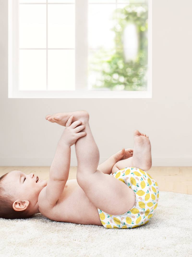 Bambinomio Bambino Mio, miosolo AllinOne Stoffwindel in grün bedruckt