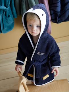 Baby Bademantel „Pinguin“ Oeko-Tex, personalisierbar -  - [numero-image]