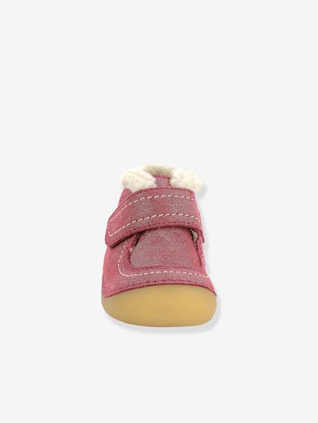 Baby Lauflern-Boots „Somoons“ KICKERS, Warmfutter - karamell+marine glanzeffekt+rosa glanzeffekt - 18